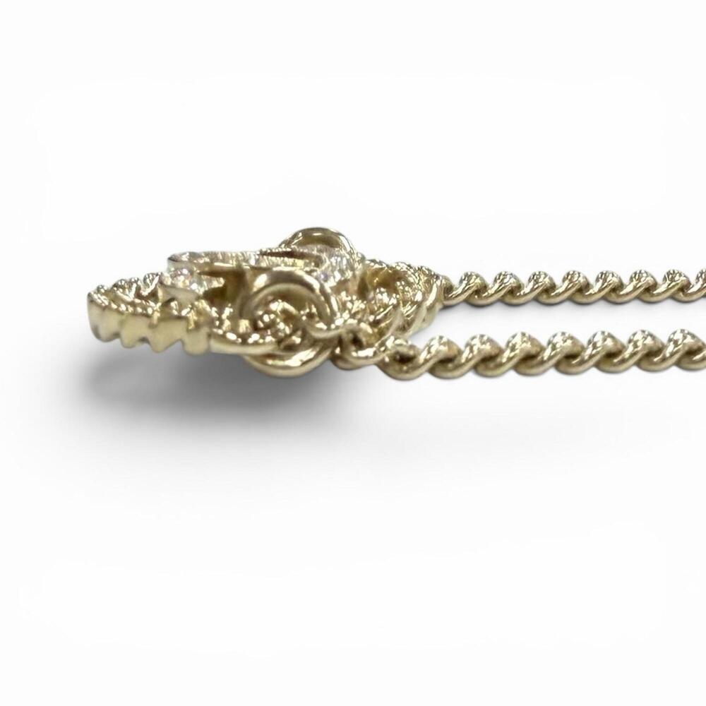 CHANEL Gold Logo Charm Bracelet - Picture 7 of 9